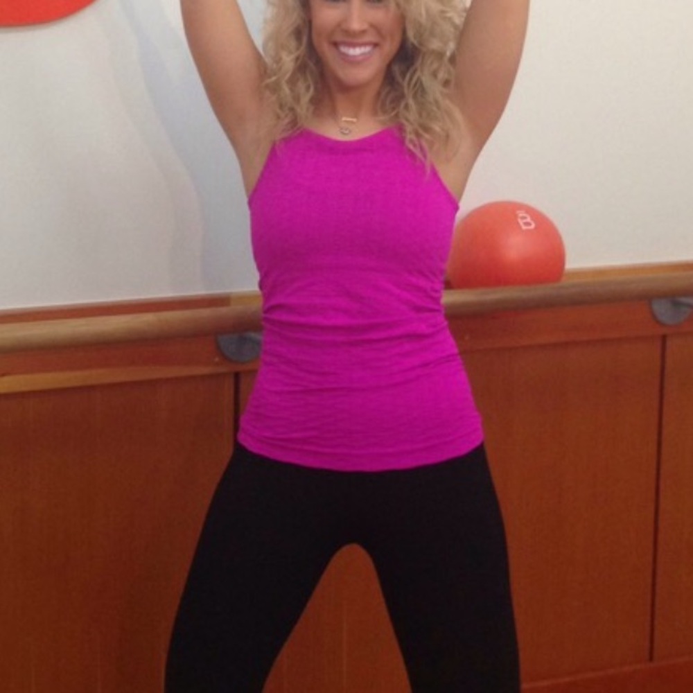 Athleta Magenta High Neck Workout Tank – Textured Fabric S - Picture 6 of 6